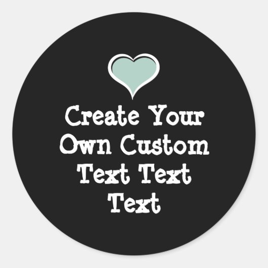 Create your own custom text ronde sticker (Voorkant)