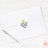 Create your own custom text white Bkgd Ver Ronde Sticker (Envelop)