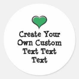 Create your own custom text white Bkgd Ver Ronde Sticker