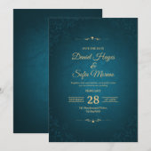 Create Your Own Custom Wedding Invitation Cards Kaart (Voorkant / Achterkant)