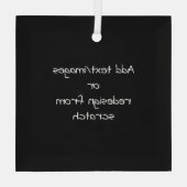 Create Your Own Customized Glas Ornament (Achterkant)