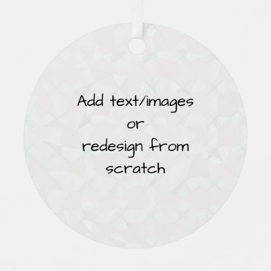 Create Your Own Customized Metalen Ornament (Voorkant)