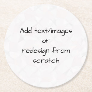Create Your Own Customized Ronde Kartonnen Onderzetter