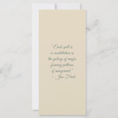 Create Your Own Cute Hedgehog Bookmark Card (Achterkant)