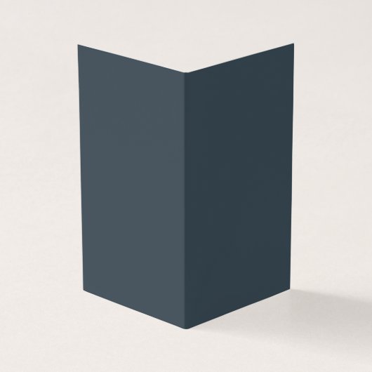 Create Your Own dark gray azure Folded Card (Outside)