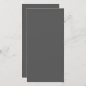 Create Your Own dark gray Custom Design Bedankkaart (Voorkant / Achterkant)