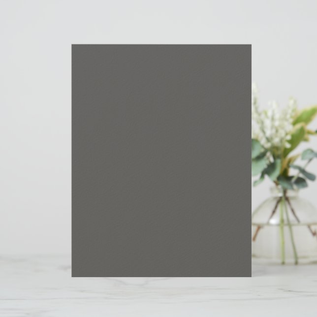 Create Your Own dark gray Custom Design Briefhoofd (Staand voorkant)