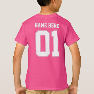 CREATE-YOUR-OWN DIY Custom design Boys Team Number T-shirt