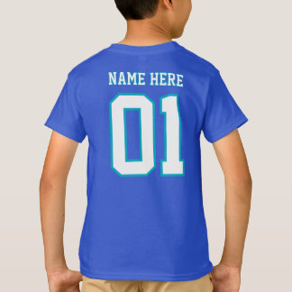CREATE-YOUR-OWN DIY Custom design Boys Team Number T-shirt