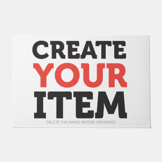 CREATE-YOUR-OWN DIY Custom upload your design Deurmat (Voorkant)