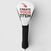 CREATE-YOUR-OWN DIY Custom upload your design Golfheadcover (Voorkant)
