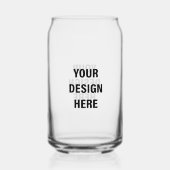 Create Your Own Double Side Print Blikvorm Glas (Achterkant)