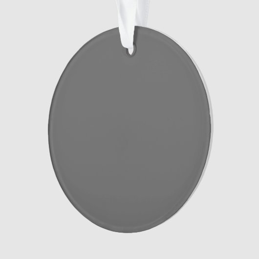 Create Your Own editable dark gray Ornament (voorkant)