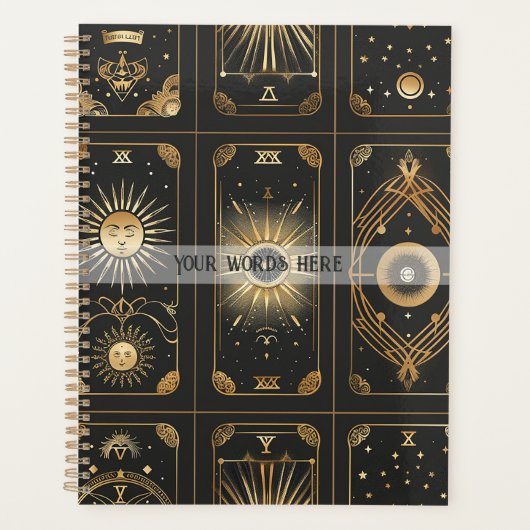 Create Your Own Elegant Gold Tarot Black (Devant)