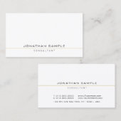 Create Your Own Elegant Modern Simple Template Visitekaartje (Voorkant / Achterkant)