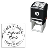 Create Your Own Elegant Script Address Zelfinktende Stempel (In situ)