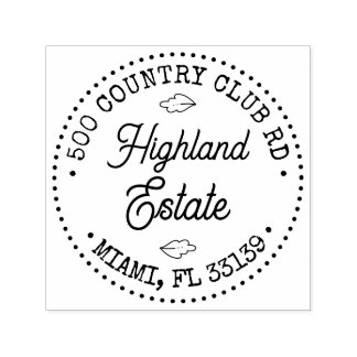 Create Your Own Elegant Script Address Zelfinktende Stempel