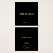 Create Your Own Elegant Template Black Gold (Devant & derrière)