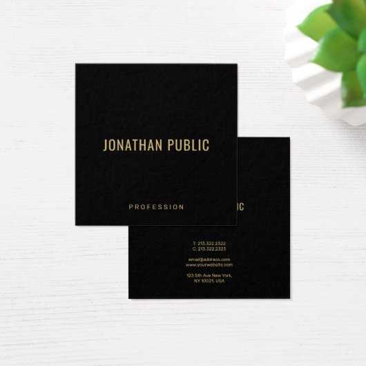 Create Your Own Elegant Template Black Gold (Bureau)