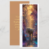 Create Your Own Enchanted Elephant Bookmark Card (Voorkant / Achterkant)