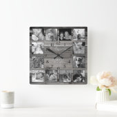 Create Your Own Family Keepsake Square Wall Clock Vierkante Klok (Huis)