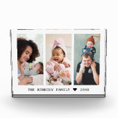 Create Your Own Family Name 3 Picture Collage Fotoblokken (Voorkant)