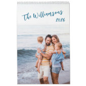 Create Your Own Family Photo Simple Modern 2026 Kalender (Hoes)