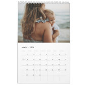 Create Your Own Family Photo Simple Modern 2026 Kalender (Mar 2026)