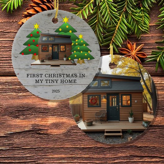 Create your own First Christmas in my Tiny Home Keramisch Ornament