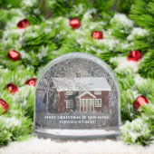 Create your own first christmas in our new home sneeuwbol (Kerstmis)