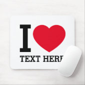 Create Your Own Funny I love  Muismat (Met muis)