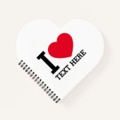 Create Your Own Funny I love  Notitieboek (Voorkant)