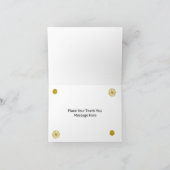 Create Your Own Golden Folded Note Card Notitiekaartje (Binnen)