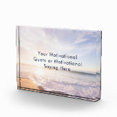 Create Your Own Inspirational Custom Quote Beach  Fotoblokken (Rechts)