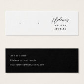 Create your own Jewelry Earring Display Cards (Devant & derrière)