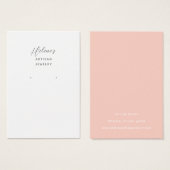 Create your own Jewelry Earring Display Cards (Devant & derrière)