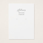 Create your own Jewelry Earring Display Cards (Devant)