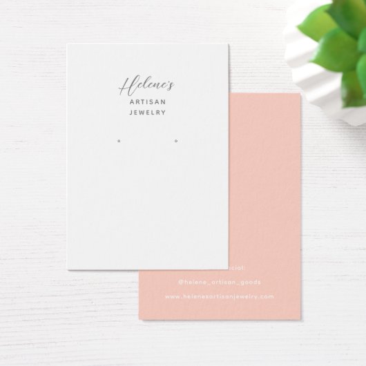 Create your own Jewelry Earring Display Cards (Bureau)