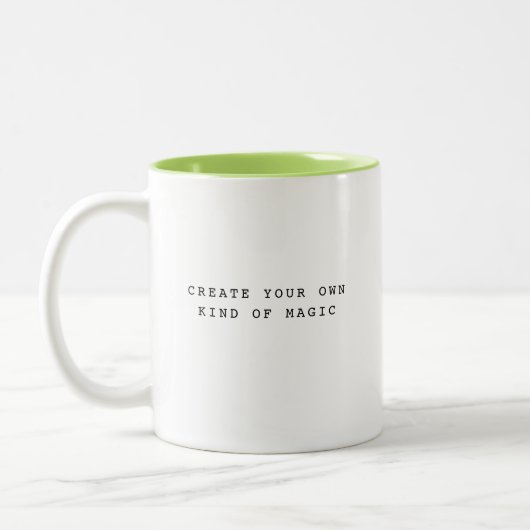 Create Your Own Kind of Magic Typography Mug (Gauche)