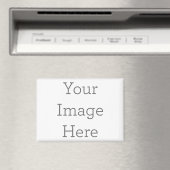 8,9 x 6,4 cm Rechthoekige magneet Magneet (Insitu (Vaatwasser))