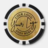 Create Your Own Logo Gold Poker Chips (Voorkant)