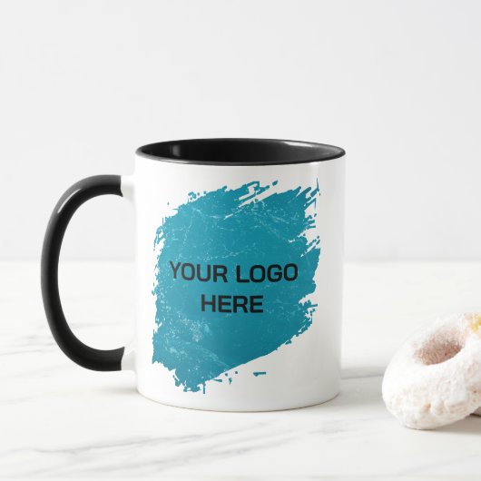 Create Your Own Logo Mug– Perfect for Office Mok (Met donut)