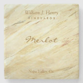 Create Your Own Marble Stone Wine Coasters Stenen Onderzetter (Voorkant)