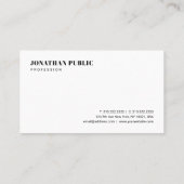 Create Your Own Modern Elegant Minimalist Template Visitekaartje (Achterkant)