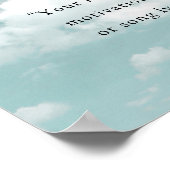 Create Your Own Motivational Quote - Blue Sky Poster (Hoek)