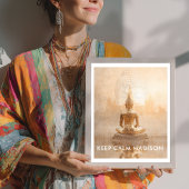 Create Your Own Motivational Quote - Golden Buddha Poster