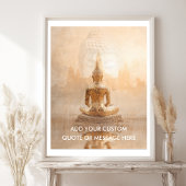 Create Your Own Motivational Quote - Golden Buddha Poster