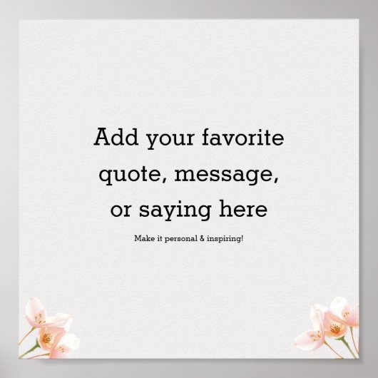 Create Your Own Motivational Quote Poster (Voorkant)