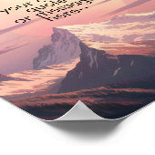 Create Your Own Motivational Quote-Sunset Mountain Poster (Hoek)