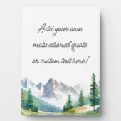 Create Your Own Mountain Quote Fotoplaat (voorkant)
